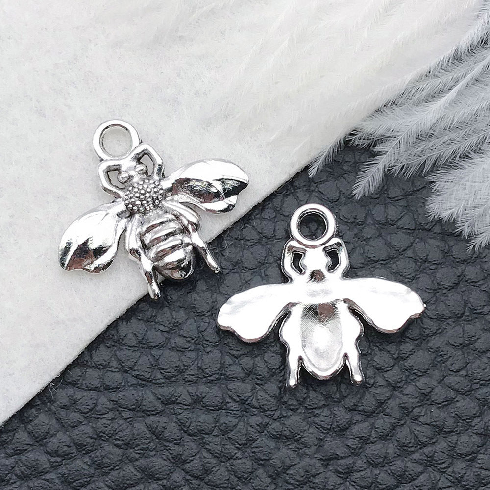 Wholesale Bee Chrysanthemum Honey Alloy DIY Necklace Bracelet Pendant