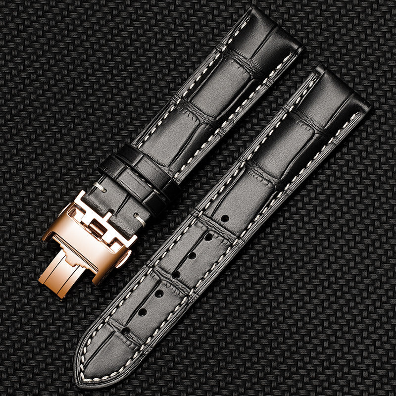 Wholesale Crocodile Patterned Cowhide Strap