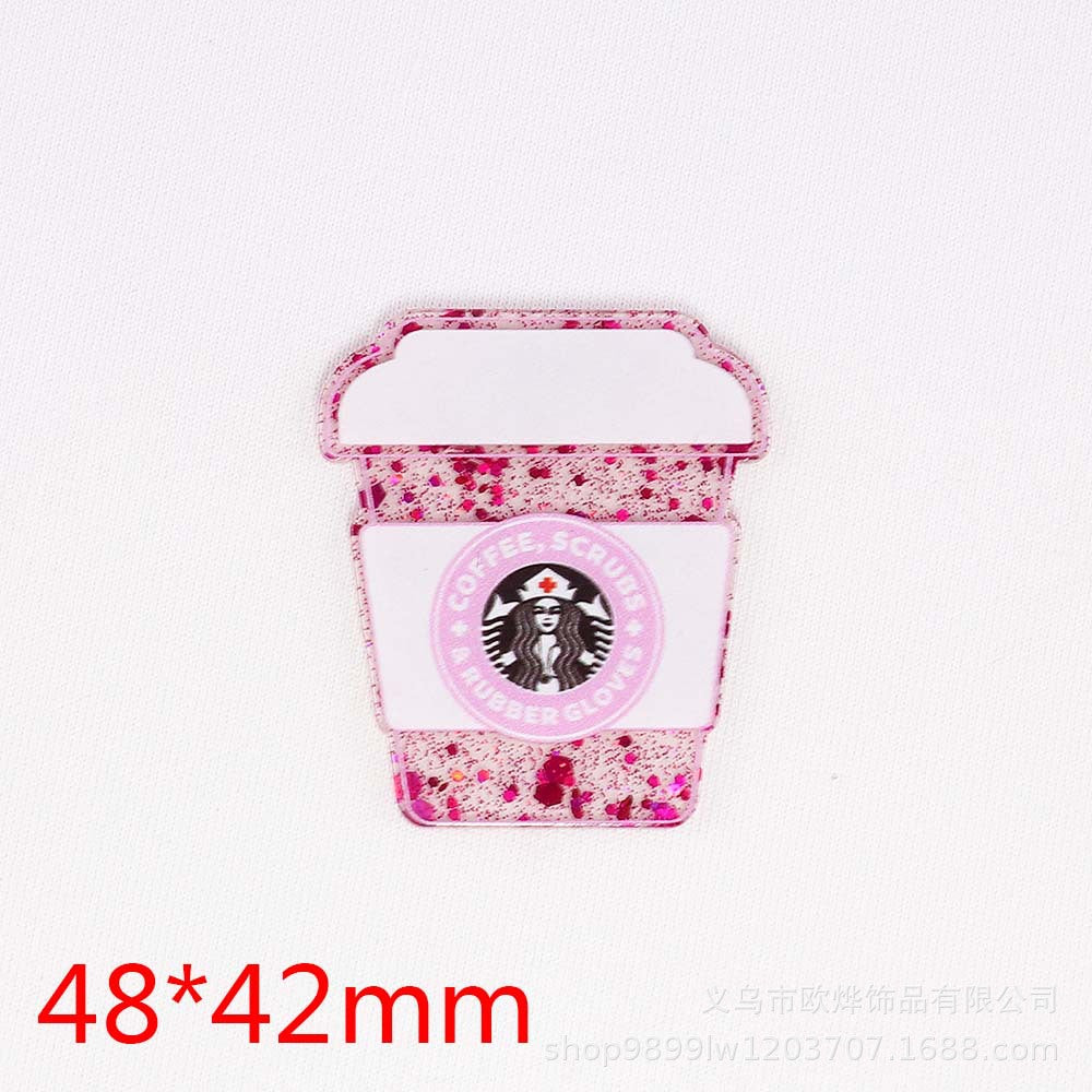 Wholesale 10 cartoon accessories acrylic cute DIY patches