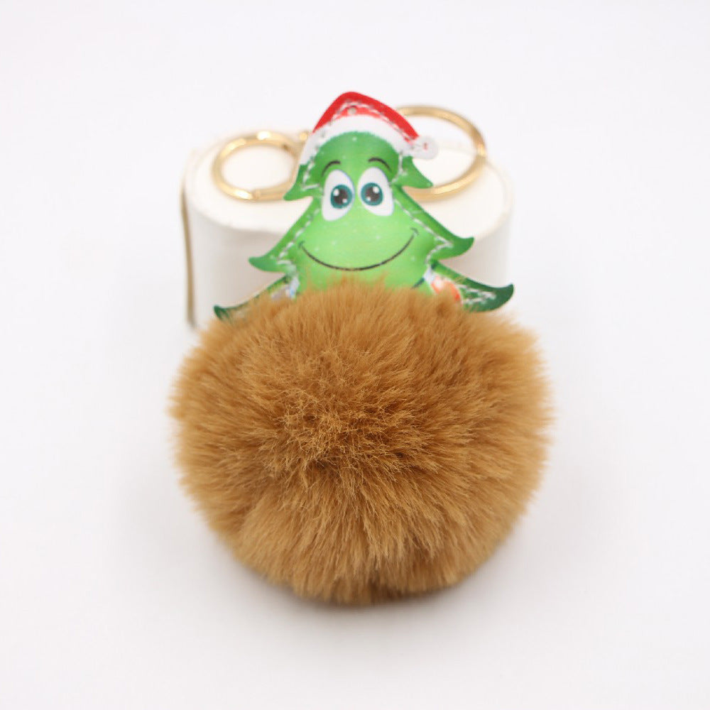 Wholesale Christmas Tree Plush Keychain