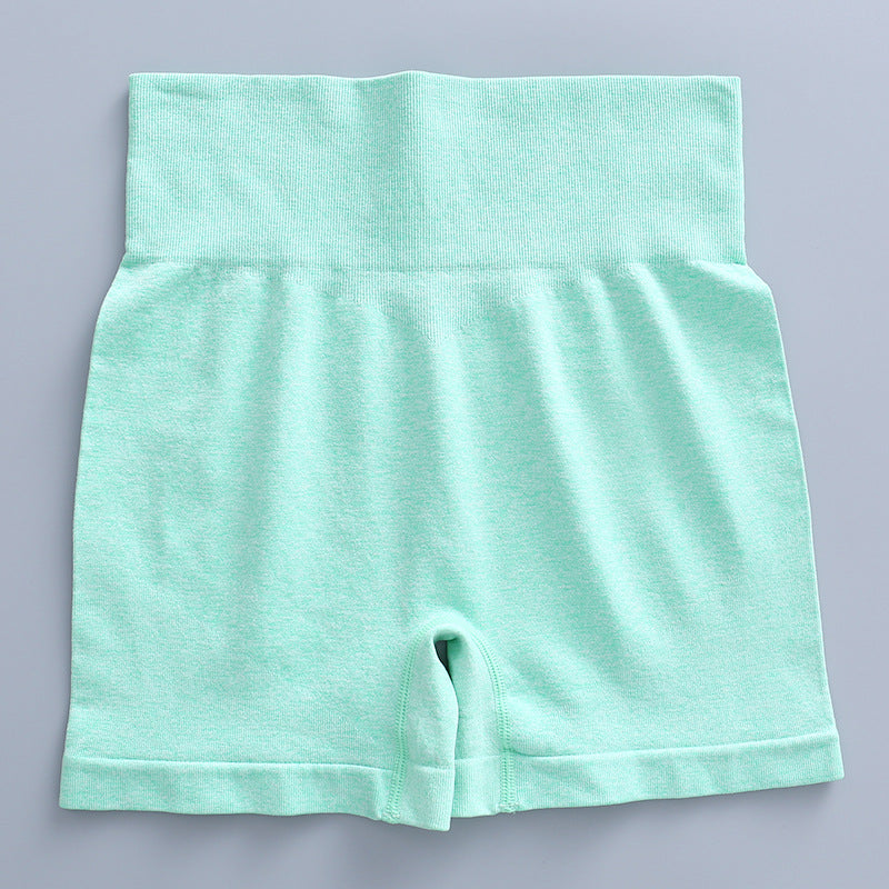 Wholesale Short Sleeved Seamless Knitted Elastic Fitness Nylon Yoga Clothes