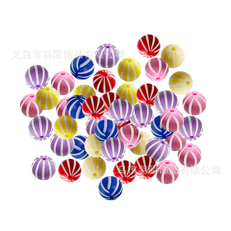 Wholesale 50PCS Rainbow Watermelon Silicone Balls