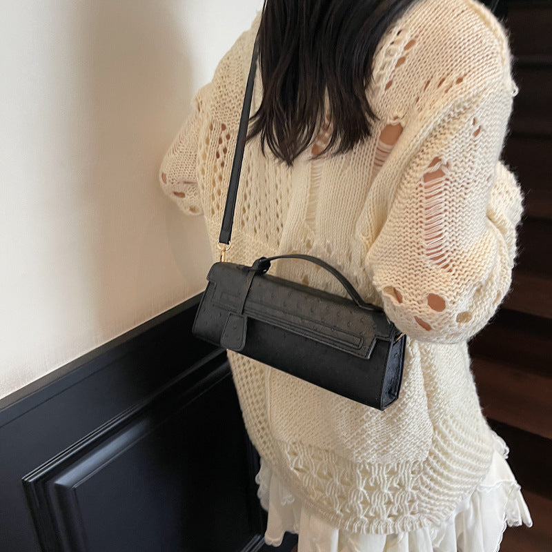 Wholesale Leather classic retro underarm bag versatile handbag shoulder messenger bag