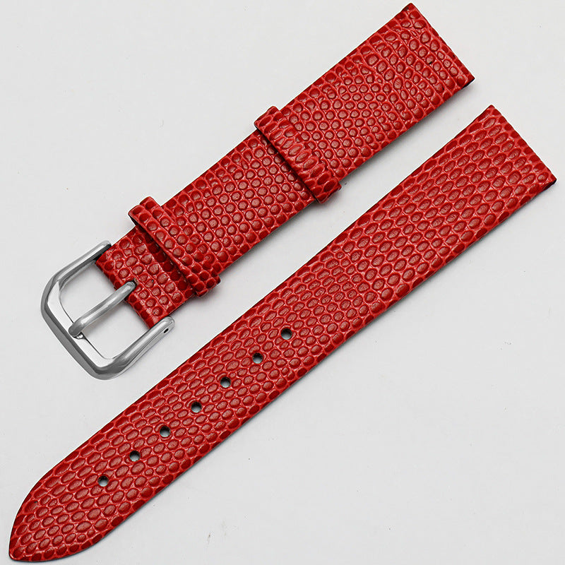 Wholesale Lizard Pattern Head Layer Cowhide Waterproof Watch Straps