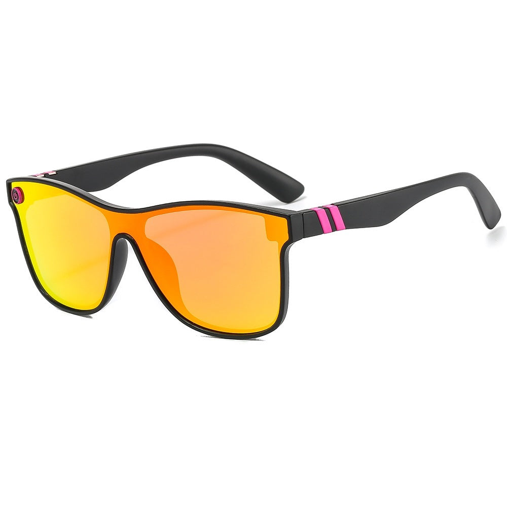 Wholesale Colorful One-piece Cycling PC Sunglasses