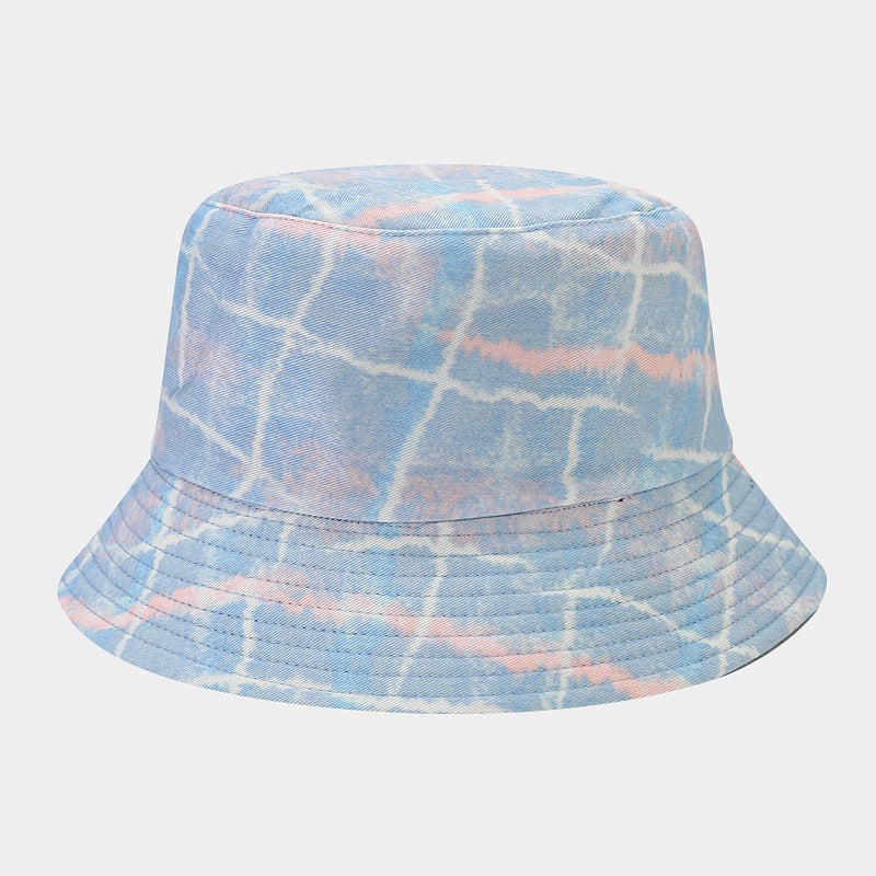 Wholesale Cotton Trendy Graffiti Check Bucket Hat