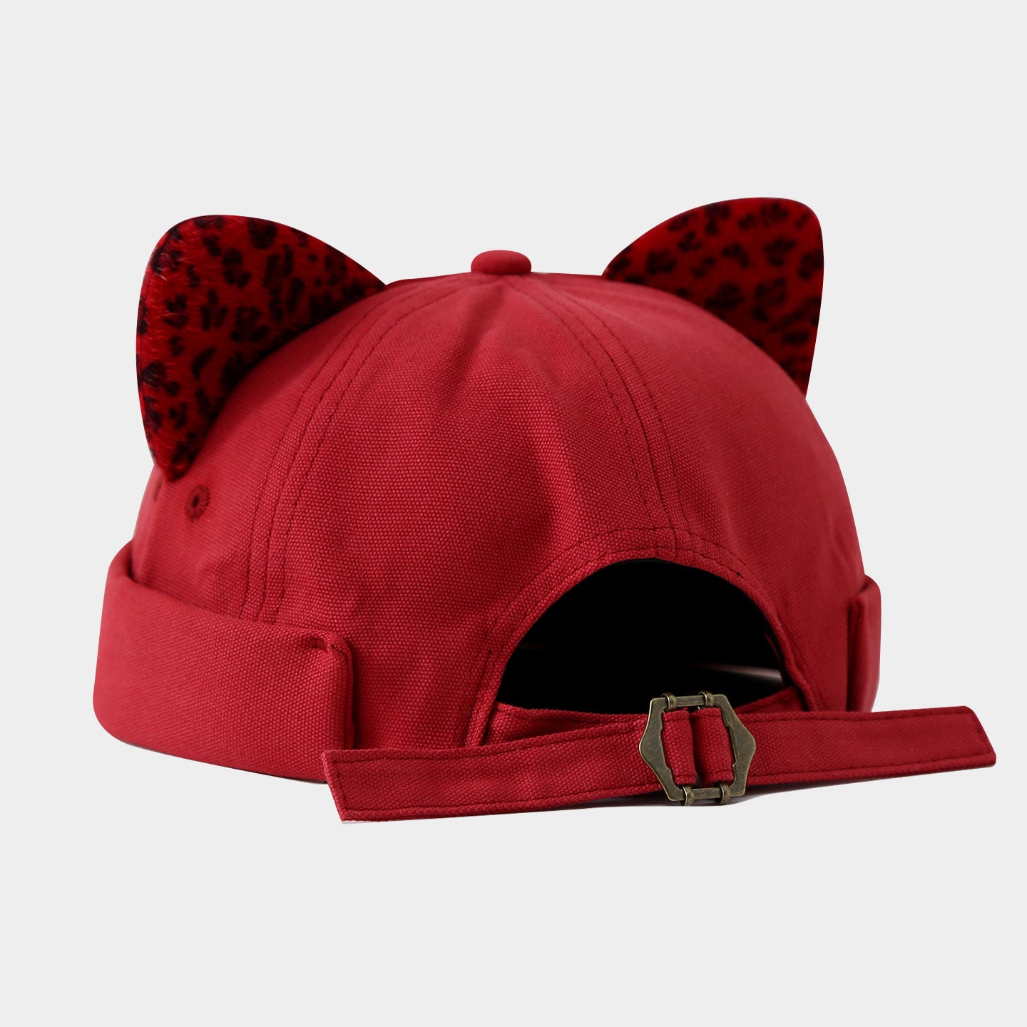 Wholesale Literary Fresh Fashion Leopard Print Ear Melon Cap Land Cap Sailor Cap