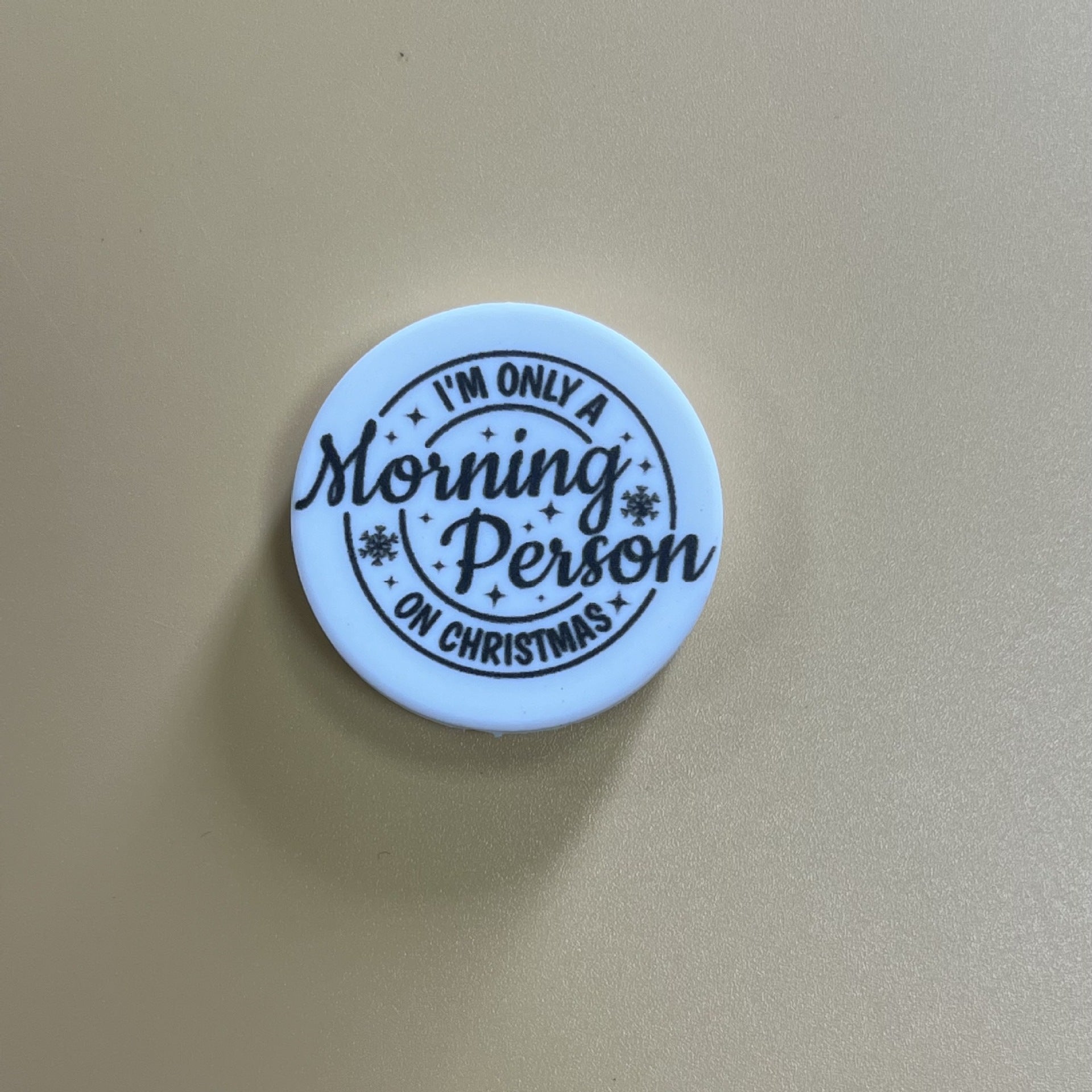 Wholesale of 3PCS English Silicone Printed Beads