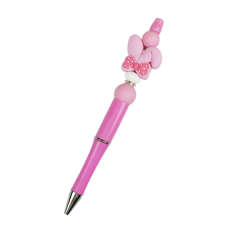 Al por mayor 10 piezas/paquete DIY DIY CAREATO HEDIMO ARTO BOW Silicone Bead Pen