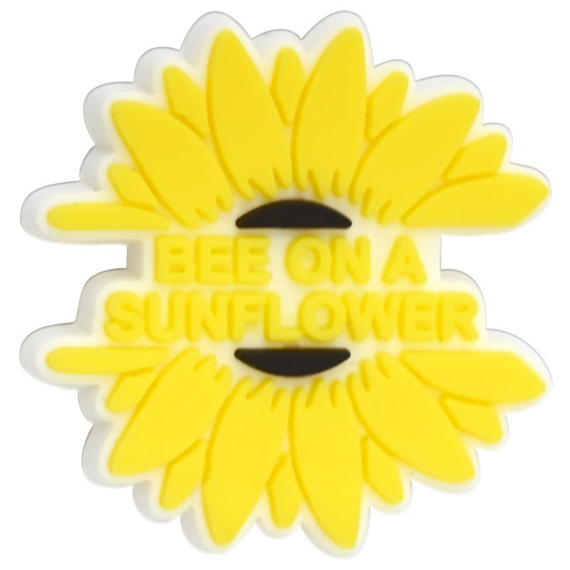 Wholesale  Random 100pcs/pack  Cartoon Sunflower Series Beads