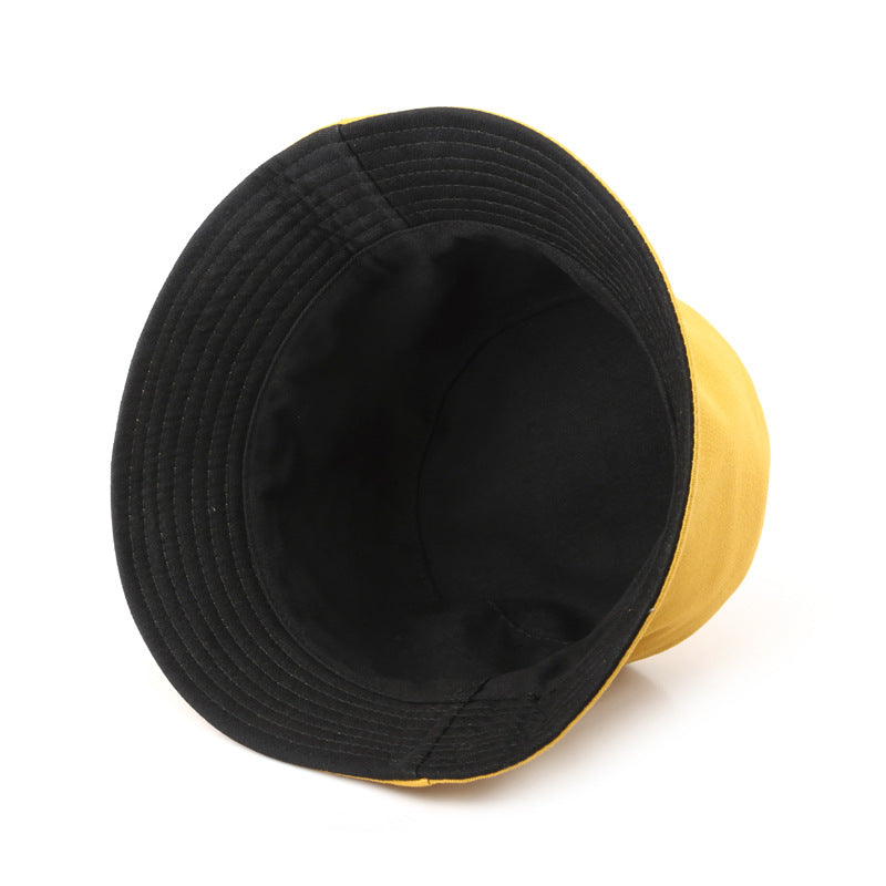 Wholesale Double-sided Solid Color Sunshade Bucket Hat