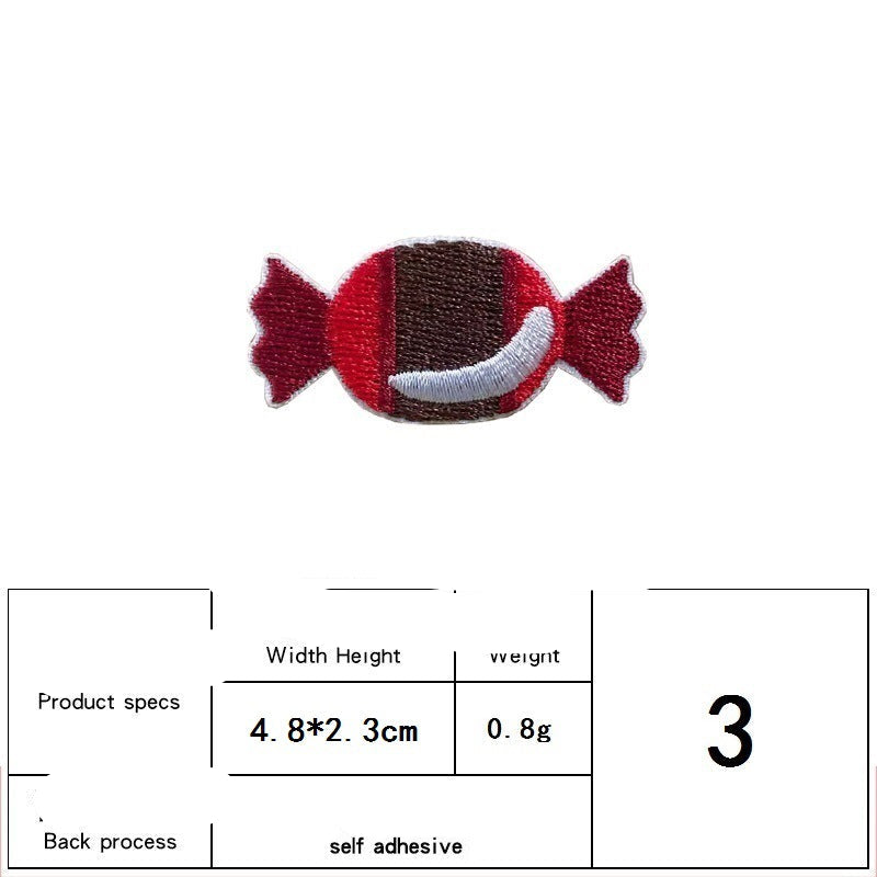 Wholesale ice cream cake embroidery patch FS