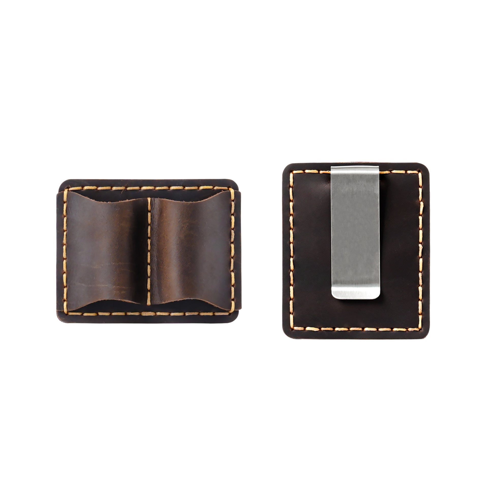 Wholesale Two top-grain cowhide leather notebook pen holders
