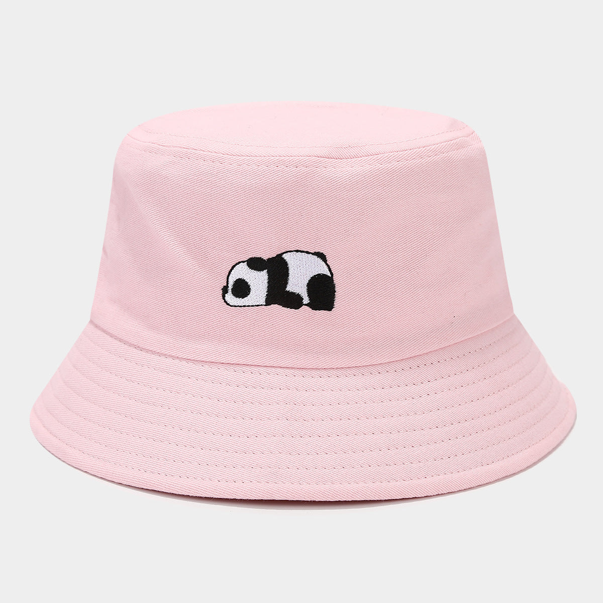 Wholesale Red Panda Embroidered Bucket Hat Summer Sun Hat