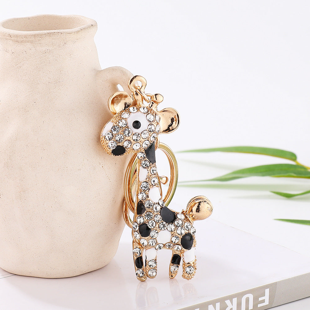 Wholesale Cute Metal Giraffe Keychain