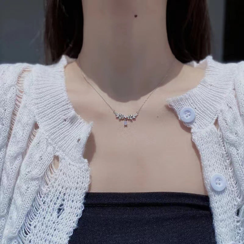 Wholesale 925 Sterling Silver Necklace Clavicle Chain