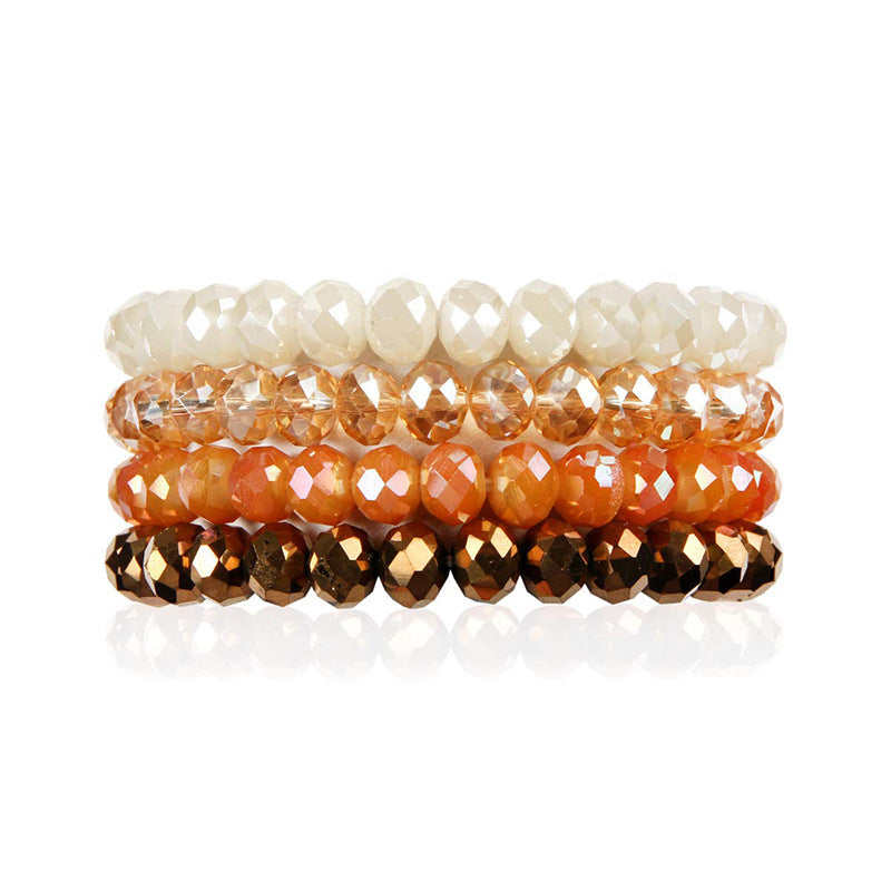 Wholesale DIY Crystal Colorful Elastic Bracelet