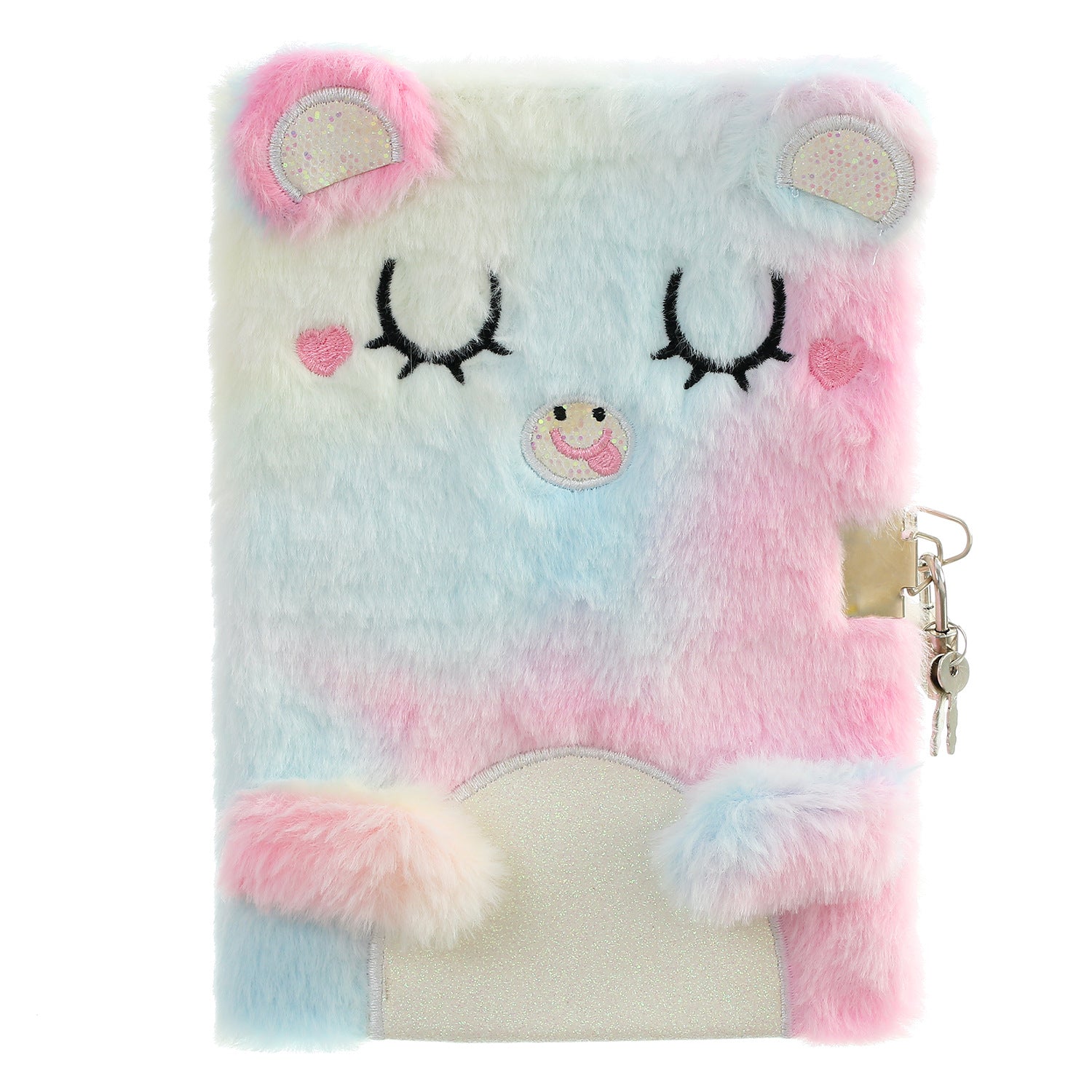 Wholesale Cartoon Cat Plush Diary with Lock