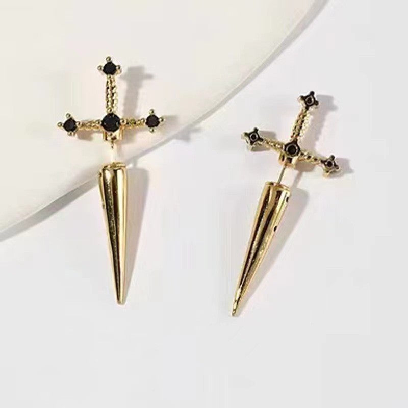 Wholesale Gothic sword women' s earrings