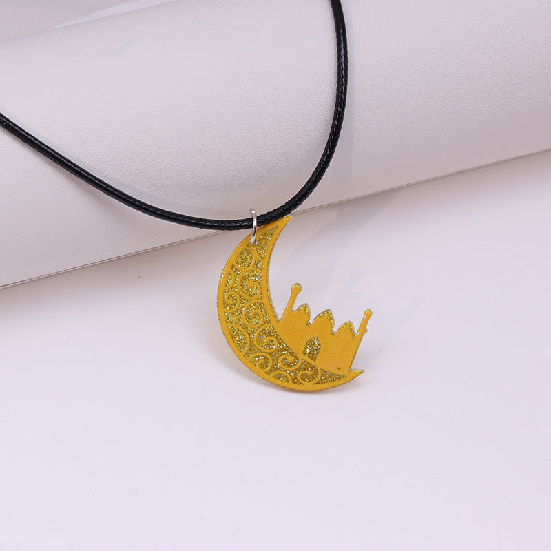 Wholesale Moon Star Acrylic Pendant