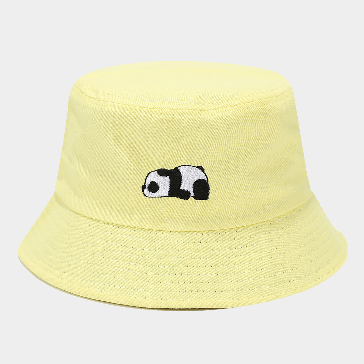Wholesale Red Panda Embroidered Bucket Hat Summer Sun Hat