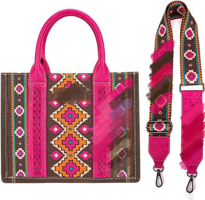 Wholesale Bohemian Canvas Single Shoulder Diagonal Cross Bag Vintage Aztec Ethnic Style Tote Bag