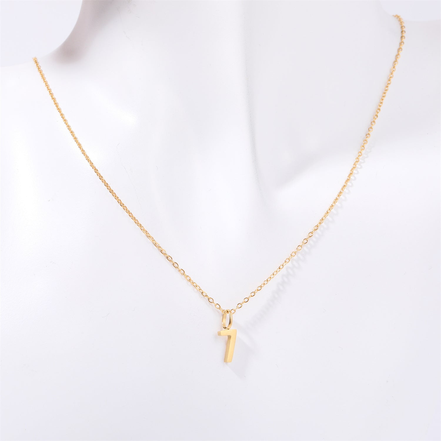 Wholesale Minimalist Commuting Optional Digital Titanium Steel Necklaces