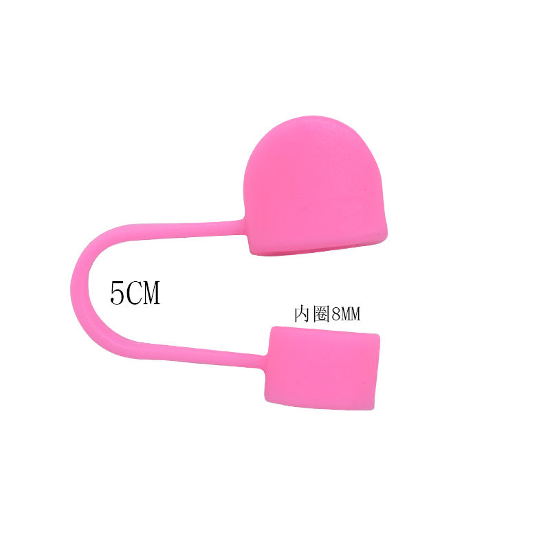 Wholesale 100PCS/PACK Cartoon Love Silicone Straw Sets