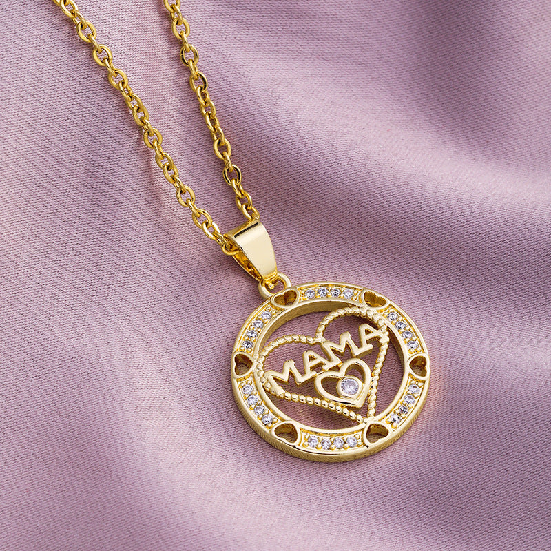 Wholesale Mother's Day Letter Names Stainless Steel Necklaces