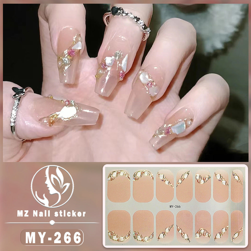 Wholesale MY Butterfly Baking Free Gel 5D Waterproof Diamond Like Nail Polish Stickers