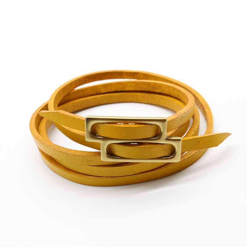 Wholesale Genuine Leather Multi-layer Mother Buckle Leather Bracelets