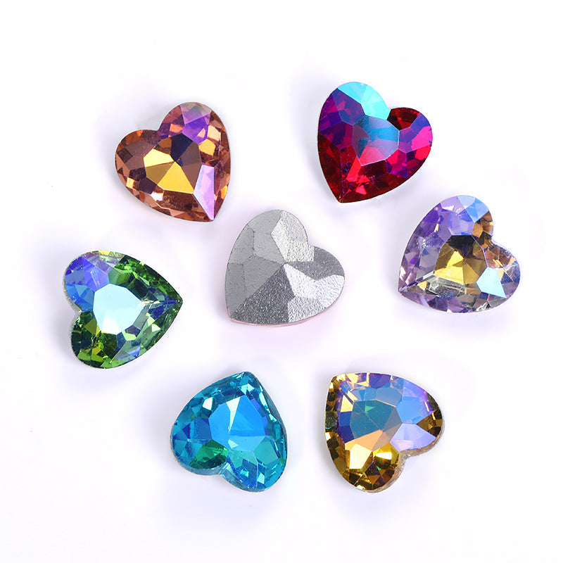 Cuentas de vidrio de cristal de diamante de 100 piezas/cono de cono de cono al portar