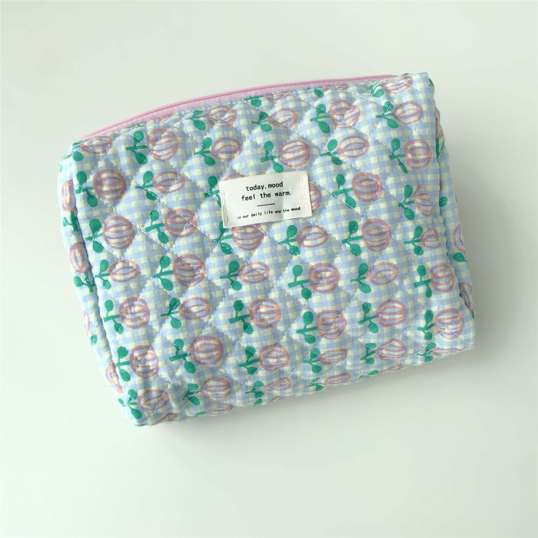 Wholesale Floral Quilted Cotton Storage Bag Cosmetic Bag Liner