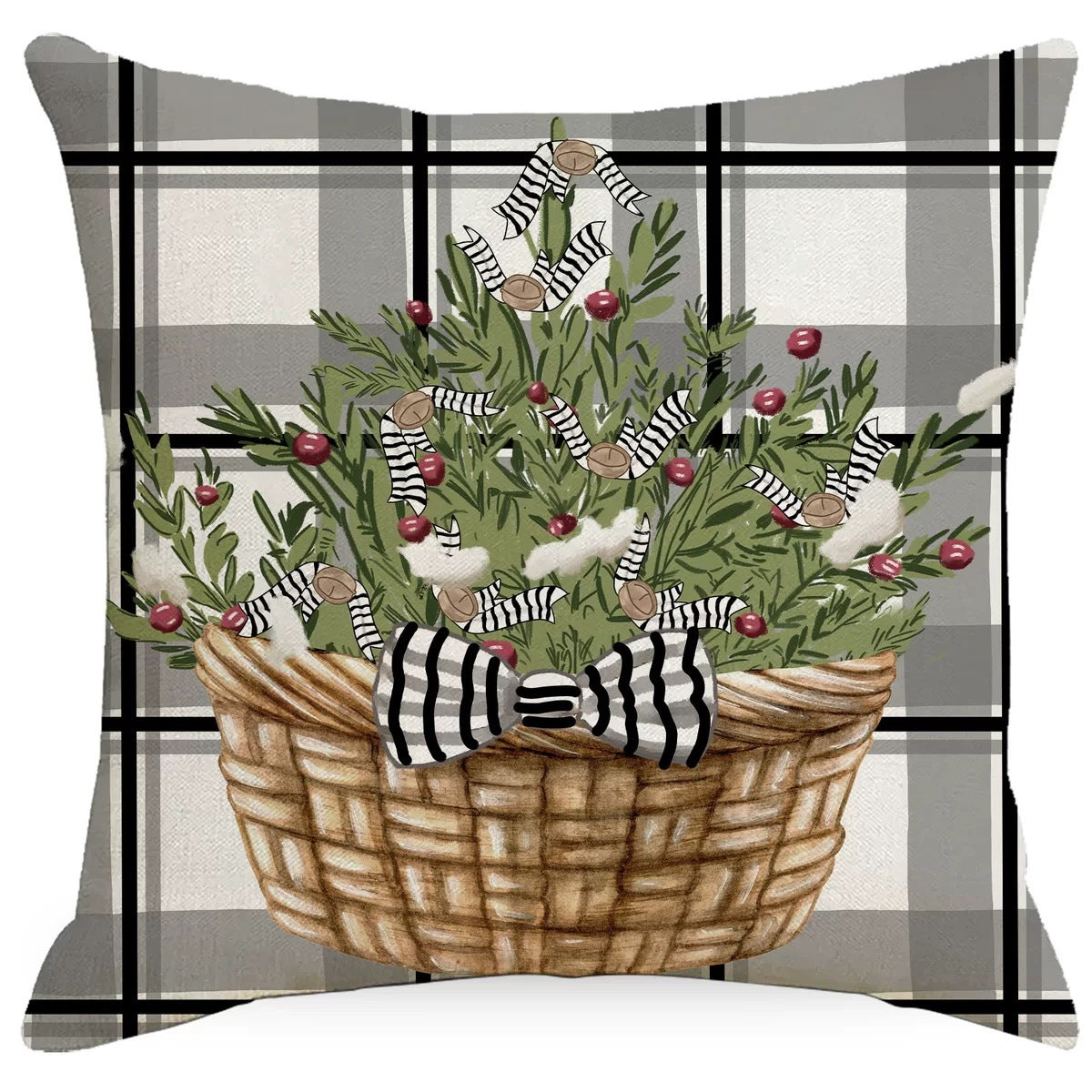 Wholesale Christmas Linen Throw Pillow Cases