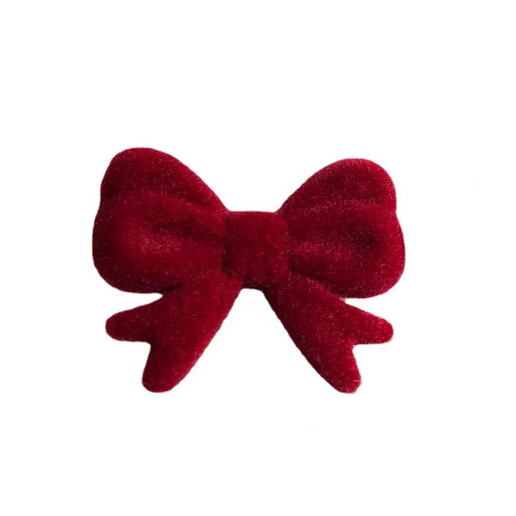 Wholesale 10PCS Flocking Bow Jewelry Accessories Beads