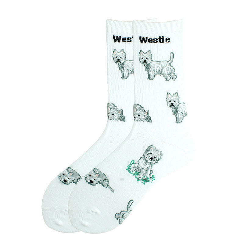 Calcetín de tubo de tubo de metro animal al por mayor de series de perros de mascotas