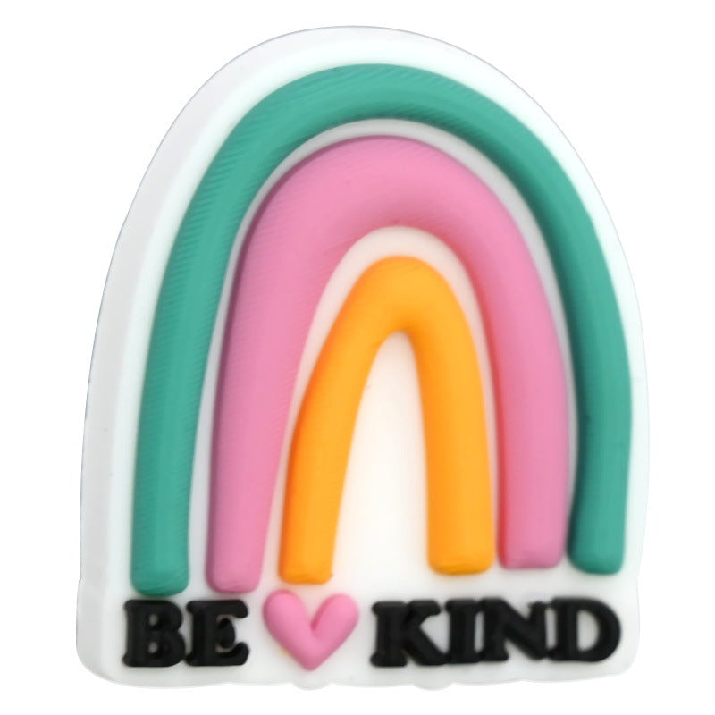 Wholesale Random 100pcs/pack  English phrase series cartoon beads