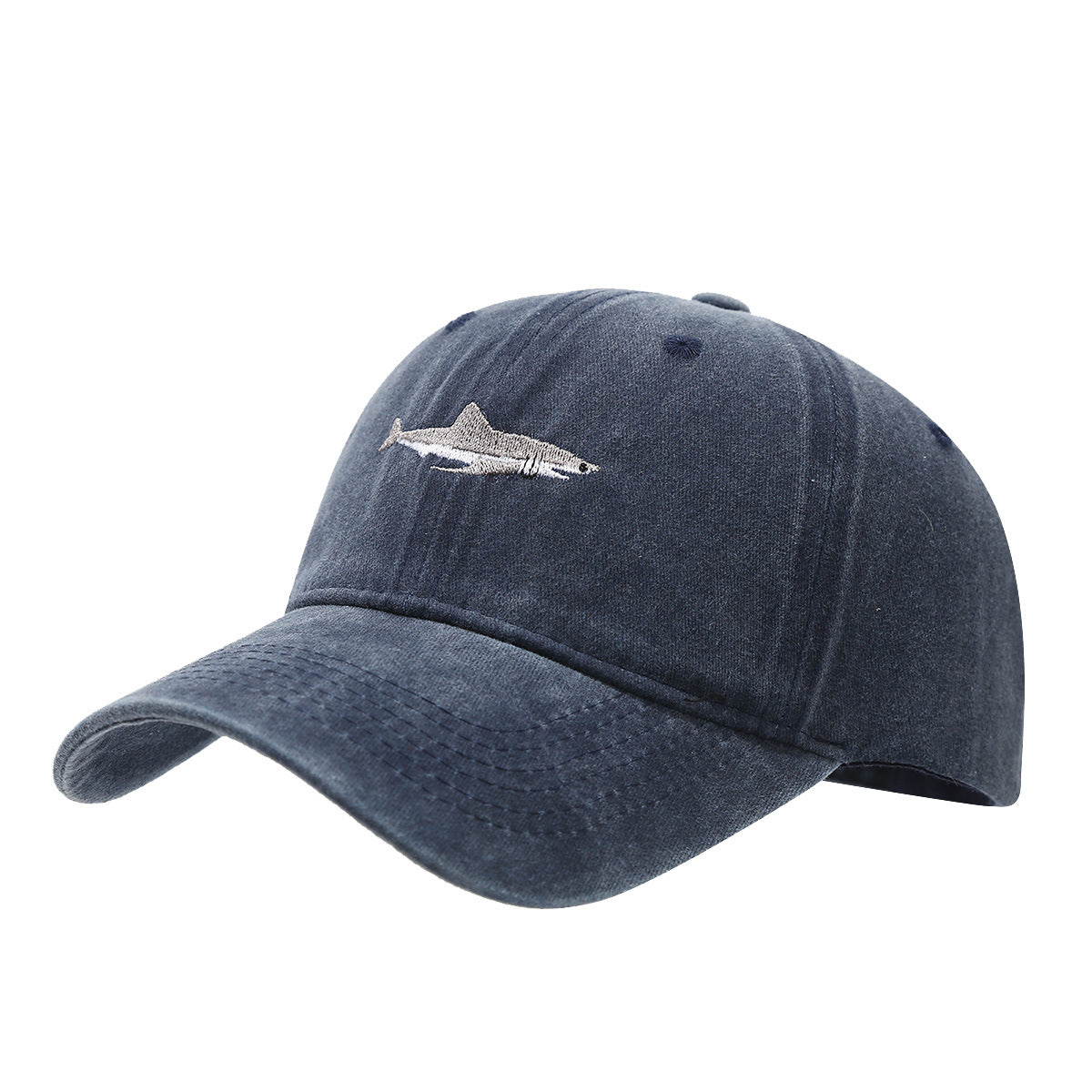Wholesale Shark Baseball Cap Washed Trend Women's Sunshade Cap