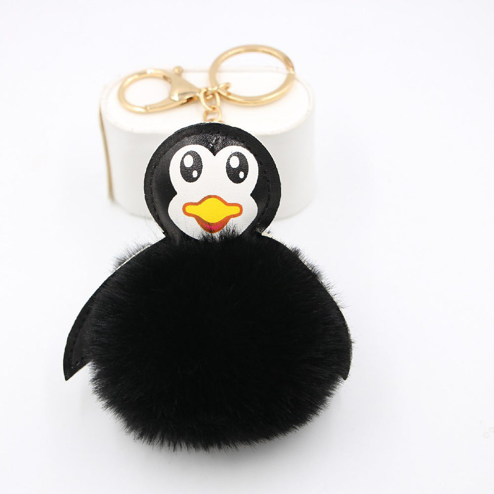 Wholesale Antarctic Cute Baby Penguin Plush Ball Pendant Keychain