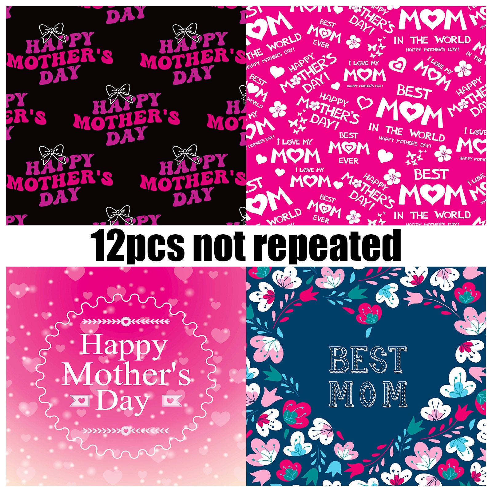 Wholesale Pink Mother's Day Handmade Tent DIY Material Paper