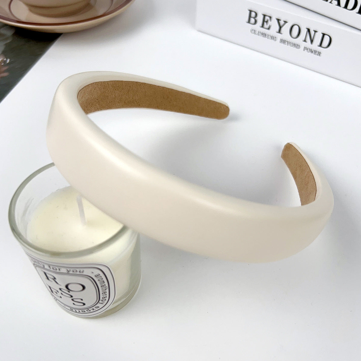 Wholesale Solid Color Wide-brimmed Sponge High Cranial Headband