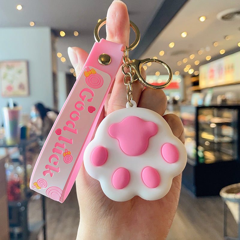 Wholesale PVC Cat Claw Keychains