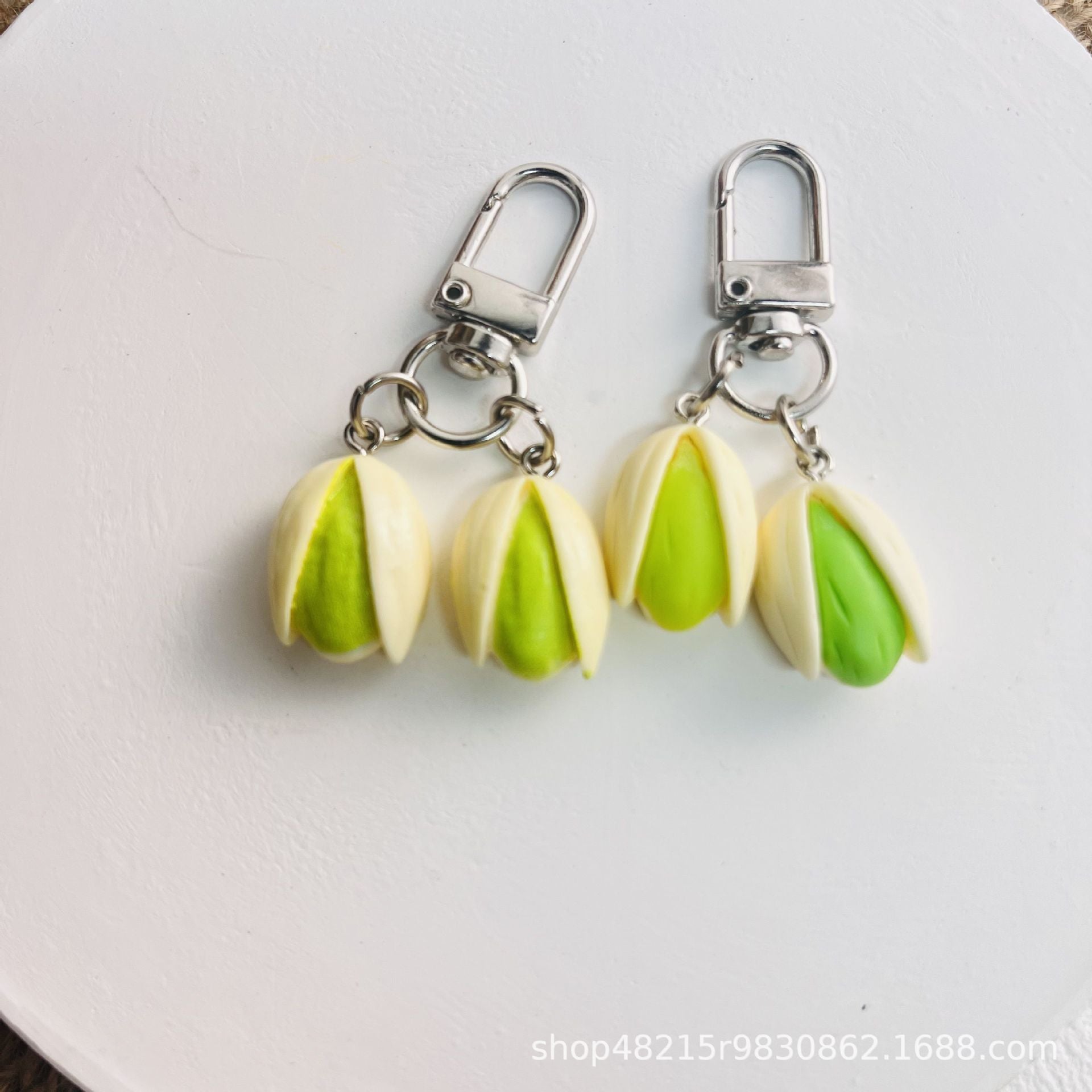 Wholesale Food Series Pistachio Keychain Backpack Charm