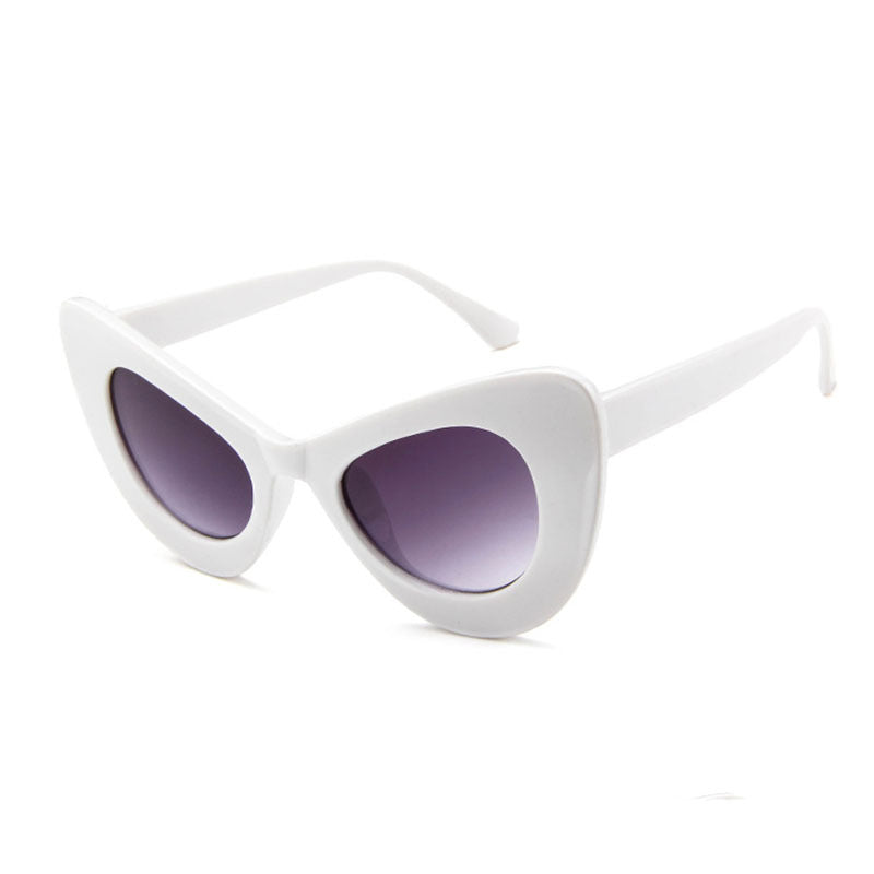Wholesale Large Frame Butterfly Colorful PC Sunglasses