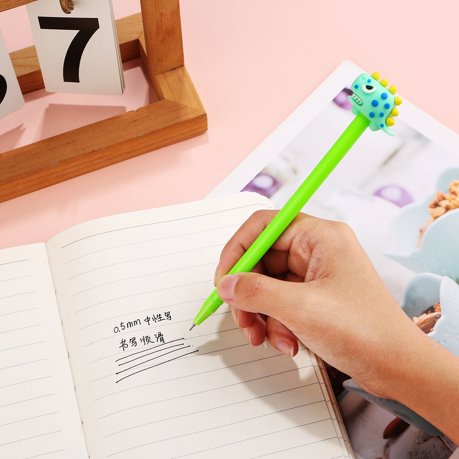 Wholesale Plastic Cartoon Dinosaur Gel Pen