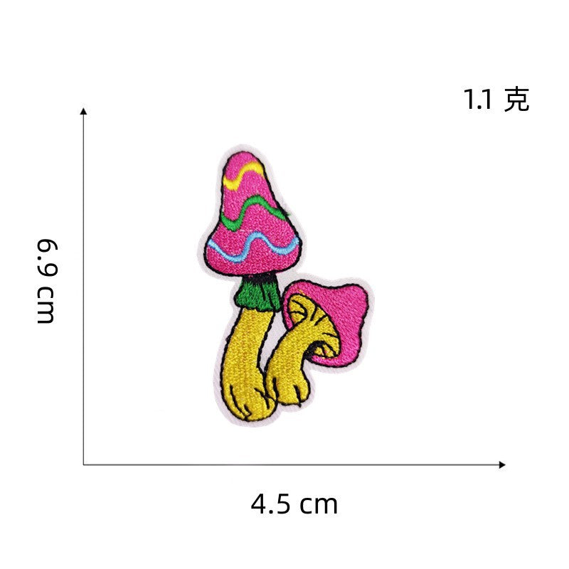 Wholesale DIY Embroidery Cloth Colorful Series Bear Flower Hat Clothes Patch FS
