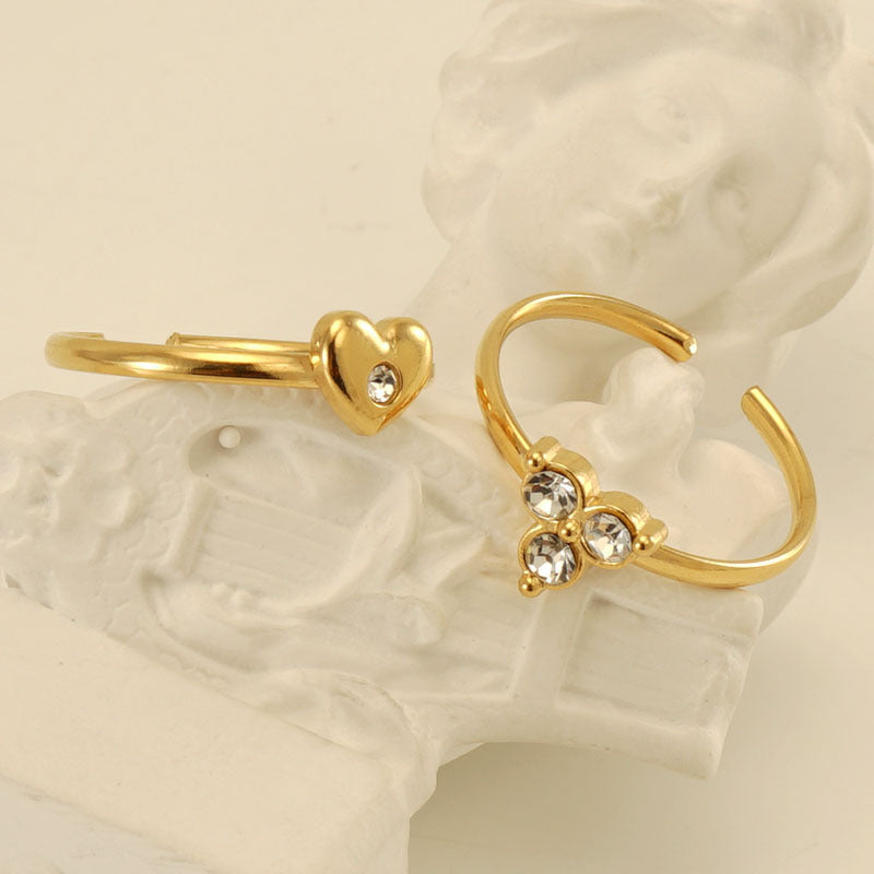 Wholesale of New Stainless Steel Gold-plated Rings