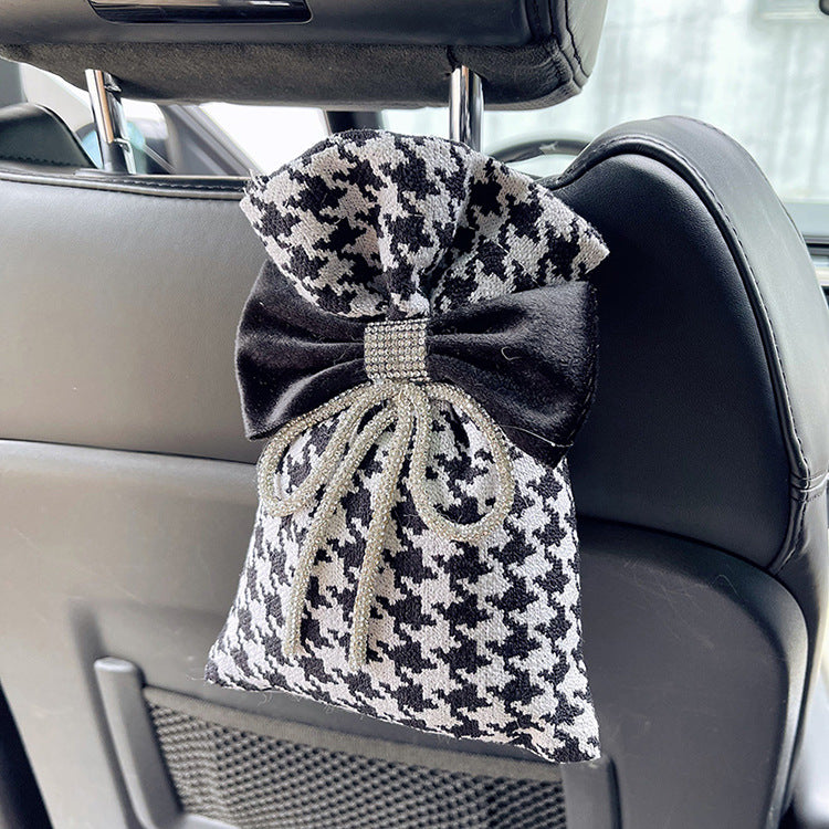 Wholesale Diamond Bow Knot Deodorizing Cotton and Hemp Car Accessories
