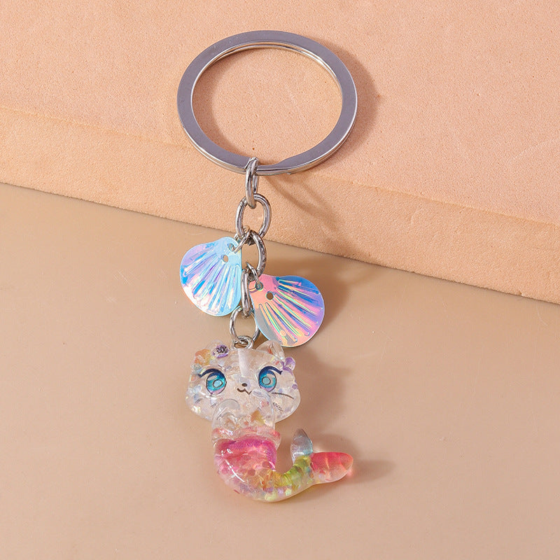 Wholesale Cartoon Mermaids Jellyfish Octopus Keychains