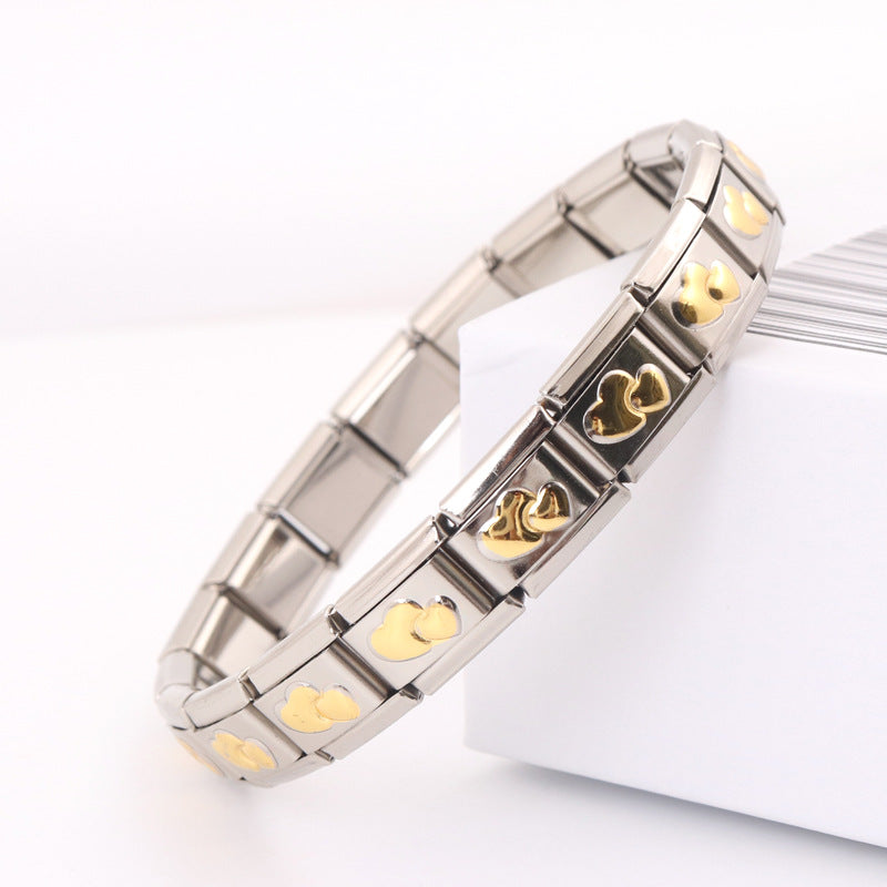 Wholesale Electroplated Stainless Steel Bracelet Stretch Bracelet Diy Material